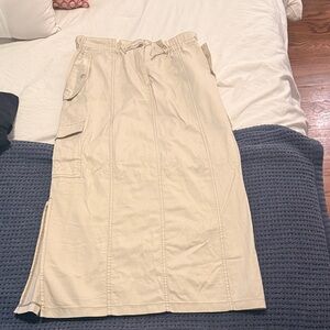 ASOS Beige Maxi Cargo Skirt